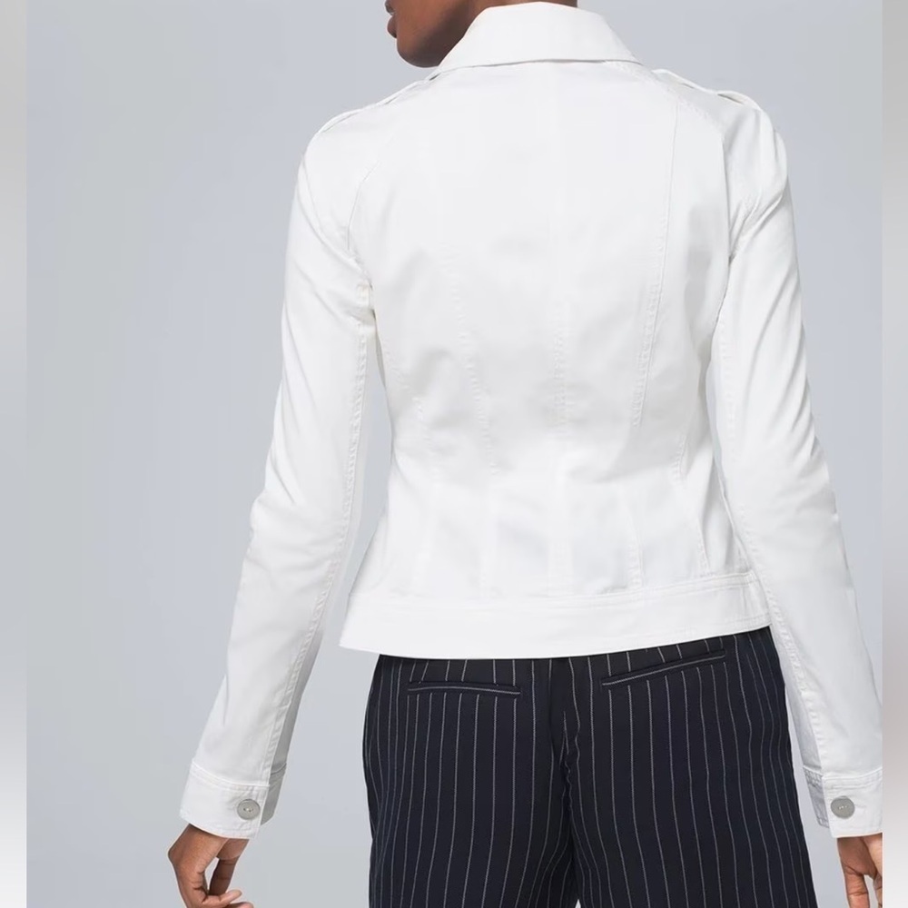 NWT whbm casual white jacket. Sz 8 - Picture 5 of 13